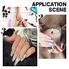HOBBIESAY 8Pcs 2 Colors Alloy Rhinestone Cabochons MRMJ-HY0002-39-6