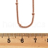 2MM Brass Satellite Chain Necklaces for Women NJEW-D302-49RG-5