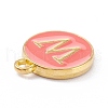 Golden Plated Alloy Enamel Charms X-ENAM-Q437-11W-2