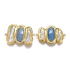 Natural Pearl Links Connectors PEAR-F017-11G-02-2