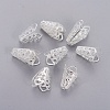 Silver Color Plated Iron Flower Bead Caps X-E047Y-S-2