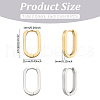 Unicraftale 6 Pairs 2 Colors 304 Stainless Steel Huggie Hoop Earrings STAS-UN0025-25-3