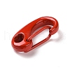 Spray Painted Alloy Push Gate Snap Keychain Clasp Findings PALLOY-K257-12-4
