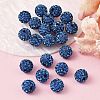 Polymer Clay Grade A Crystal Rhinestone Pave Disco Ball Beads X-RB-H258-10MM-243-4