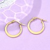 304 Stainless Steel Hoop Earrings EJEW-F105-23G-5