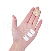 White Rectangle Jewelry Price Tags TOOL-C003-02-4