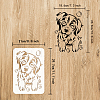 Plastic Drawing Painting Stencils Templates DIY-WH0396-0011-2