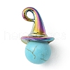 Natural & Synthetic Mixed Gemstone Pendants PALLOY-JF02183-2