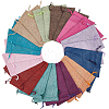 Burlap Packing Pouches Drawstring Bags ABAG-BC0001-17-3