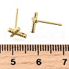 925 Sterling Silver Clear Cubic Zirconia Stud Earrings EJEW-Q030-04G-3