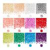   12Bags 12 Colors Opaque Glass Round Seed Beads GLAA-PH0003-32-7