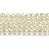 Electroplate Transparent Glass Beads Strands X1-GLAA-H021-01B-FR04-2