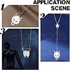 Unicraftale 20Pcs 201 Stainless Steel Pendants STAS-UN0028-50-6