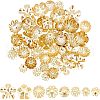 Unicraftale 80Pcs 8 Style 304 Stainless Steel Fancy Bead Caps STAS-UN0038-81-1