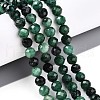 Natural Fuchsite Beads Strands G-S345-6mm-33-2