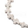 Synthetic Lava Rock Beads Strands G-B087-01A-10-3