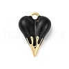 Brass Enamel Pendants KK-Q098-19G-A-1