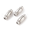 304 Stainless Steel Magnetic Clasps with Glue-in Ends STAS-K006-30C-3mm-3