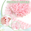 5 Yards Polyester Ruffled Trimming Lace Ribbon OCOR-WH0091-76B-4