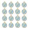 Golden Plated Alloy Enamel Charms ENAM-S118-04F-2