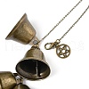 3Pcs Iron Bell & Alloy Key Charm Hanging Ornaments HJEW-JM03429-7