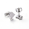 304 Stainless Steel Puppy Stud Earrings EJEW-H368-28P-2