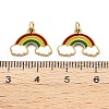 316 Surgical Stainless Steel Enamel Charms STAS-S116-403G-3