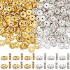 SOFPLATE 300Pcs 2 Colors Brass Rhinestone Spacer Beads RB-SP0001-04-1