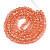 Baking Paint Glass Beads Strands DGLA-N015-6mm-04-2