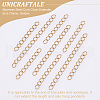 Unicraftale 100Pcs 2 Style 304 Stainless Steel Curb Chain Extender STAS-UN0038-14G-5