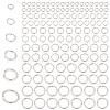   180Pcs 6 Styles Rack Plating Brass Jump Rings KK-PH0010-06-1