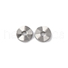 Non-Tarnish 304 Stainless Steel Wavy Spacer Beads STAS-H216-65P-1