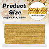 10 Yards Flat Polyester Metallic Braided Cord SENE-WH0003-43-2