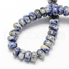 Natural Blue Spot Jasper Rondelle Beads Strands X-G-S105-8mm-29-2