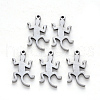 Tarnish Resistant 201 Stainless Steel Pendants STAS-N092-48-1