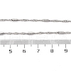 Brass Singapore Chains Necklaces for Women NJEW-D302-04P-3