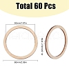 SUNNYCLUE 60Pcs Laser Cut Wood Shapes WOOD-SC0001-79-2
