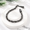 304 Stainless Steel Rope Chains Bracelets for Women Men BJEW-A031-04F-AS-1