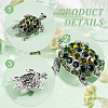 AHADERMAKER 4Pcs 2 Style Alloy Rhinestone Brooch JEWB-GA0001-24-3