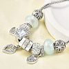 Alloy European Beads Charm Bracelets BJEW-F495-11P-5