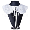 Detachable Polyester Lady's Embroidered False Collars AJEW-WH0348-51-1