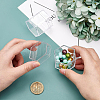 Plastic Transparent Hexagon Storage Box CON-WH0080-89-3
