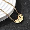 Funny 201 Stainless Steel  Watermelon Link Bracelets BJEW-B128-01G-2