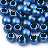 Matte Spray Painted Acrylic European Beads ACRP-Q017-03A-03-2