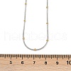 304 Stainless Steel Round Ball Snake Chain Necklaces for Women NJEW-K288-01GP-4