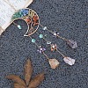 Moon Natural GemstoneChips Pendant Decorations PW-WG87562-01-3