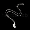Stainless Steel Cartoon Ghost Necklaces for Men and Women PD8392-2