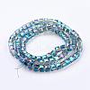 Electorplated Glass Beads EGLA-E006-1J-2