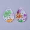 Carved Natural White Jade Pendants G-L495-42D-1