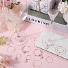 SUNNYCLUE 100Pcs 5 Size 316 Surgical Stainless Steel Wine Glass Charms Rings STAS-SC0007-24-4